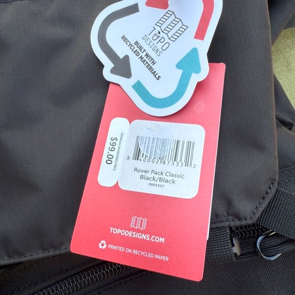 Topo Designs Rover Pack Classic Black - Picture 2 of 3